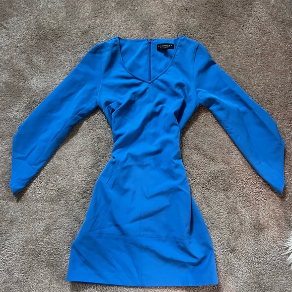 Laundry by Shelli Segal Crepe Tulip Sleeve Dress - Size 2 - Picture 4 of 7